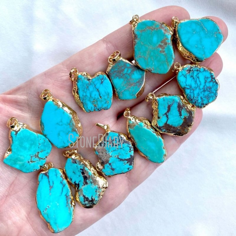 Raw on sale turquoise jewelry