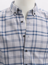 Load image into Gallery viewer, Shirt Gray Brushed Long-Sleeved Casual Plaid Shirt