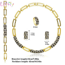 Load image into Gallery viewer, Liffly Women Dubai Jewelry Sets Luxury Bridal Nigerian Wedding African Beads Jewelry Set Costume New Design