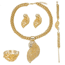 Load image into Gallery viewer, MUKUN Women Jewelry Sets Gold color Fashion Statement Necklace Dubai Bridal Fashion Party Wedding African Beads Accessories