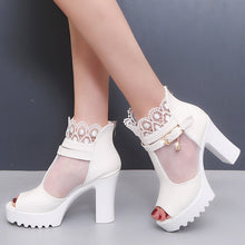 Load image into Gallery viewer, 2021 new Women Shoes High Heel Sexy Square Heel Sandals Women Pumps Party Ladies Shoes Peep toe Breathable Pumps Shoes uik89