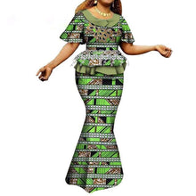 Load image into Gallery viewer, Fashion African Skirts Set Women Elegant Applique Tops and Long Skirts African Print Women African Suit 2 Piece Set WY6402