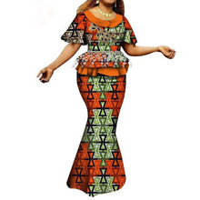 Load image into Gallery viewer, Fashion African Skirts Set Women Elegant Applique Tops and Long Skirts African Print Women African Suit 2 Piece Set WY6402