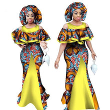 Load image into Gallery viewer, African Maxi Dress for Women Sleeveless Print Mermaid Dresses