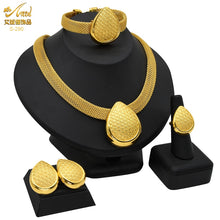 Load image into Gallery viewer, Indian Jewellery Luxury Necklace African Jewelry Set Dubai Gold Color Arabic Wedding Bridal Collection Sets Earring For Women