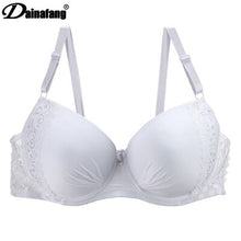 Load image into Gallery viewer, New Large Size Full Cup Push Up Bra Fashion Print Lace Diamond Decorative Sexy Bralette Comfortable Women