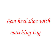 Load image into Gallery viewer, BaoYaFang Multicolor flower shining crystal womens platform wedding shoes with matching bags Clutches high heels female Pumps