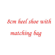 Load image into Gallery viewer, BaoYaFang Multicolor flower shining crystal womens platform wedding shoes with matching bags Clutches high heels female Pumps