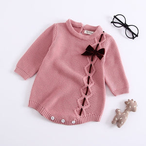 Fashion Baby Girls Clothes Long Sleeve Knit Sweater+Shorts Sets