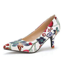 Load image into Gallery viewer, Women&#39;S High Heels Pumps Embroidery Flowers Chinese Style