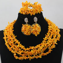 Load image into Gallery viewer, Splendid Yellow Flower Wedding Jewelry Set Hot Sale