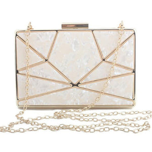 Luxury Brand Design Acrylic Decoration Clutch Evening Bags