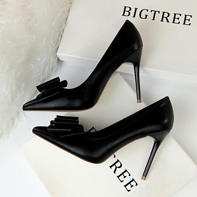 Shallow Pointed  High Heels Shoes