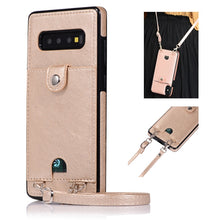 Load image into Gallery viewer, Case Cases Card Leather Phone Cover Wallet Strap Crossbody Long Chain for Note 8 9