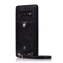 Load image into Gallery viewer, Case Cases Card Leather Phone Cover Wallet Strap Crossbody Long Chain for Note 8 9