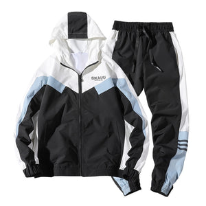 Sweatsuit Men Set Fashion Spring Sporting Suit Hoodies Sweatshirts Jacket+Pants