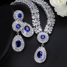 Load image into Gallery viewer, Stunning Dubai Gold Color Cubic Zirconia Heavy Jewellery Set