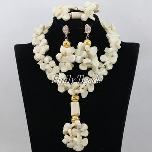 Nigerian Coral Beads Jewelry Set