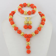 Load image into Gallery viewer, Nigerian Coral Beads Jewelry Set