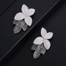 Load image into Gallery viewer, Petals Pierced Drop Earrings For Women Wedding Bridal Jewelry