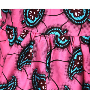 2019 African print dresses for women ankara fabric dashiki dress Petal Sleeve party wedding A-line dress AFRIPRIDE S1825033