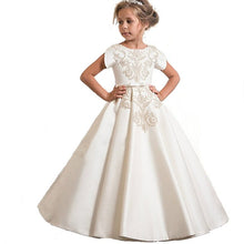 Load image into Gallery viewer, Kids Girls Elegant Wedding Flower Girl Dress