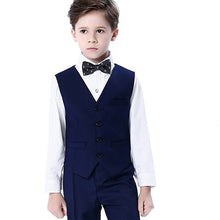 Load image into Gallery viewer, Children Dress Wedding Suit Vest Sets Flower Boys Vest Piano Performance Party Host Costume Kids Vest Shirts Pants Bowtie Outfit