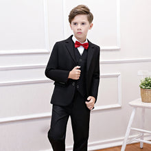 Load image into Gallery viewer, Formal Striped Boys Suit Jacket+Shirt+Pants+Vest