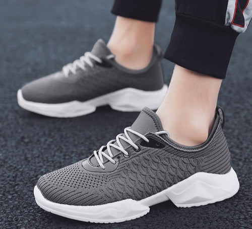 Casual Shoes Solid Mesh Breathable Walking Sneakers