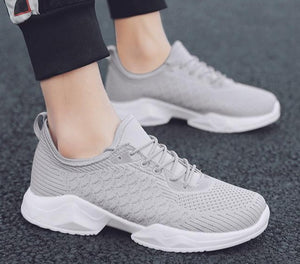 Casual Shoes Solid Mesh Breathable Walking Sneakers