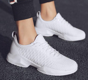 Casual Shoes Solid Mesh Breathable Walking Sneakers