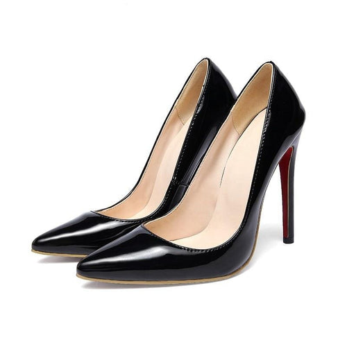 Patent Leather Pumps Fashion Office Women Sexy High Heels(12cm)