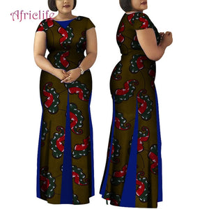 Women African Clothing Bazin Riche Robe Africaine Dress