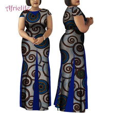 Load image into Gallery viewer, Women African Clothing Bazin Riche Robe Africaine Dress