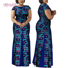 Load image into Gallery viewer, Women African Clothing Bazin Riche Robe Africaine Dress