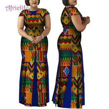 Load image into Gallery viewer, Women African Clothing Bazin Riche Robe Africaine Dress