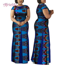 Load image into Gallery viewer, Women African Clothing Bazin Riche Robe Africaine Dress