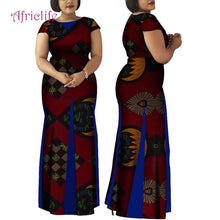 Load image into Gallery viewer, Women African Clothing Bazin Riche Robe Africaine Dress