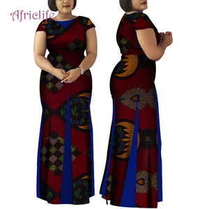 Women African Clothing Bazin Riche Robe Africaine Dress