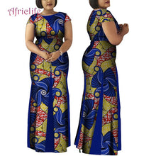 Load image into Gallery viewer, Women African Clothing Bazin Riche Robe Africaine Dress