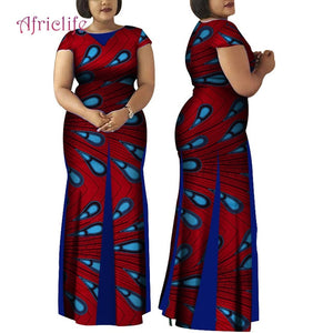 Women African Clothing Bazin Riche Robe Africaine Dress