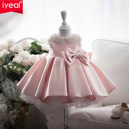 IYEAL Kids  Vestidos Beading Girl Party Dress for  Birthday Party