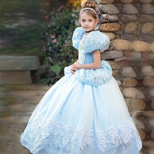 Load image into Gallery viewer, cinderella  Blue Queen Princess Dress up  Christmas Party Sequined Cosplay