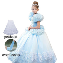 Load image into Gallery viewer, cinderella  Blue Queen Princess Dress up  Christmas Party Sequined Cosplay