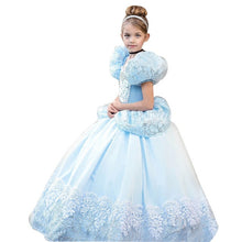 Load image into Gallery viewer, cinderella  Blue Queen Princess Dress up  Christmas Party Sequined Cosplay