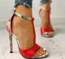 Load image into Gallery viewer, Printing Zapatos Red Fashion Summer Sexy Exquisite 10cm High Heels Ladies Increased Stiletto Super High Heel  Womens Pumps