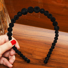 Load image into Gallery viewer, LEVAO 2019 New Velvet Pearl Headband Beads Hairband for Women Elegant Beaded Hair Bands