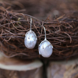 Woman's Dropping Earrings 925 Sterling Silver Wire