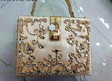 Load image into Gallery viewer, PU Embroidery Red Rose Flower Beaded Fashion Women Shoulder Handbags