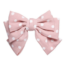 Load image into Gallery viewer, Haimeikang Big Hair Bow Ties Hair Clips Satin Two Layer Butterfly Bow Hairpin Girl Hair Accessories